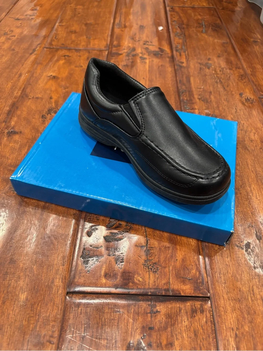 NWT French Toast Boys Slip On Dress Shoes Black Size 11 Little Kid